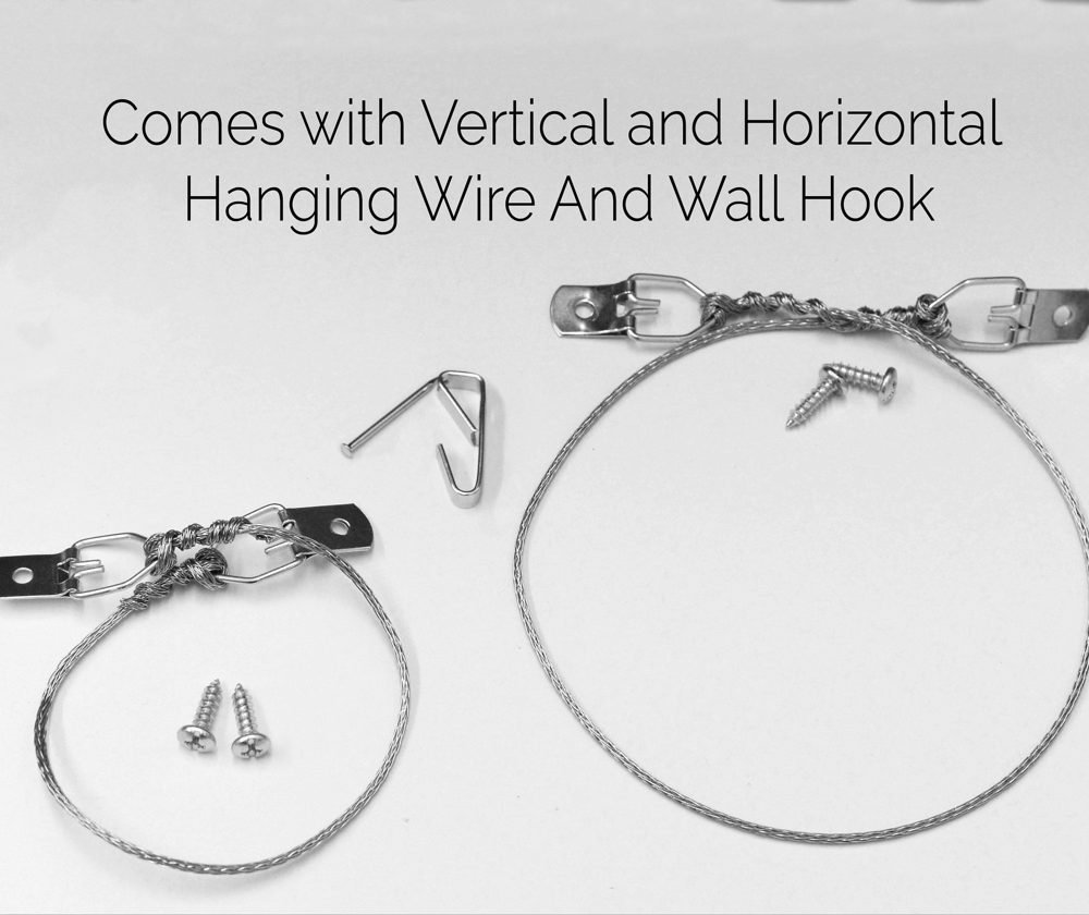 Fil d’accrochage vertical et horizontal, crochet mural et vis