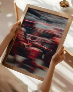 F1 pit stop wall art Formula 1 pit crew poster F1 racing print Motorsport wall decor Formula 1 collector print
