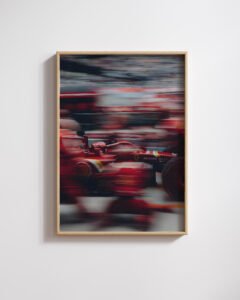 F1 pit stop wall art Formula 1 pit crew poster F1 racing print Motorsport wall decor Formula 1 collector print