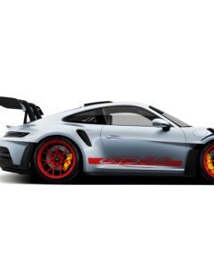Porsche GT3 RS wall art Porsche 911 illustration poster GT3 RS side profile print Porsche enthusiast wall decor Automotive illustration wall art