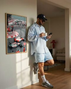 Ayrton Senna at Monaco – Vintage F1 Wall Art Print