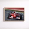 Michael Schumacher wall art, F1 racing print, Formula 1 collector art, Motorsport wall decor, Legendary F1 portrait