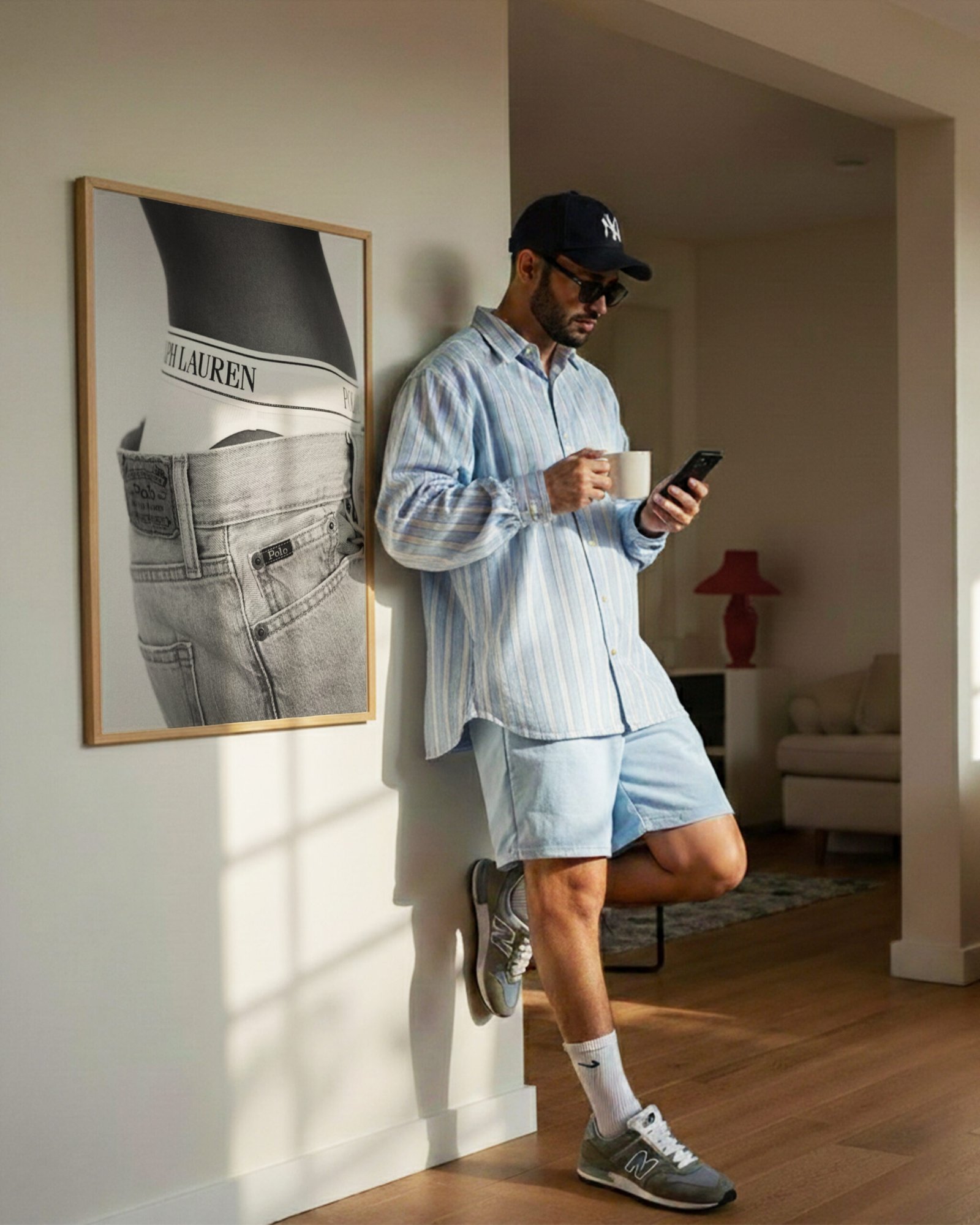 Montclair Product Cover Image – 1 Minimalist fashion portrait wall art featuring a close-up polo silhouette. Museum-quality matte print designed for modern and luxury interiors.