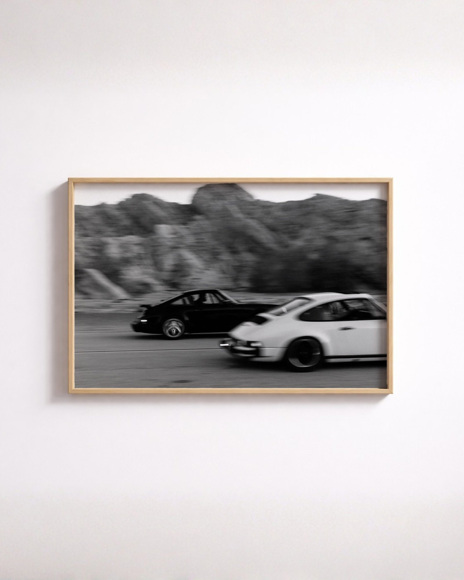 Porsche 911 racing wall art Vintage Porsche 911 print Black and white automotive poster Luxury car wall decor Collector automotive artwork