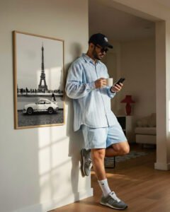 A refined black and white Porsche 911 wall art print set in Paris with the Eiffel Tower. Museum-quality matte finish designed for elevated, modern interiors.