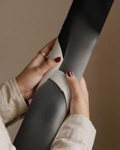 Black and White Stretch Marks Portrait for living room, luxury stretch marks wall art for office, minimalist black and white stretch marks poster