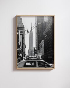 Black and White Vintage New York Photography Print