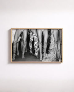 Black and White Fashion Poster of Models wall art print