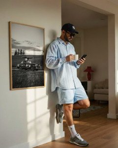 Black and white poster of Mercedes-Benz 300SL Gullwing with iconic upward-opening doors, fine art automotive print by Montclair Collective