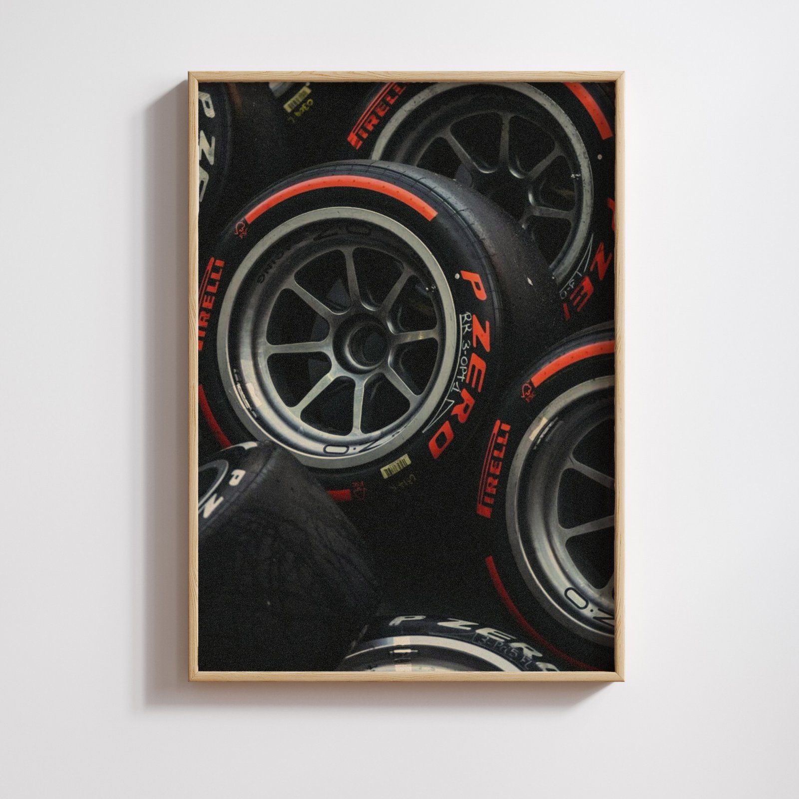 Pirelli Racing Tires Wall Art Print