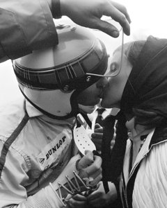vintage Formula 1 poster for living room, luxury F1 wall art for office, historic motorsport kiss photograph poster