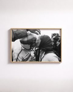 vintage Formula 1 poster for living room, luxury F1 wall art for office, historic motorsport kiss photograph poster