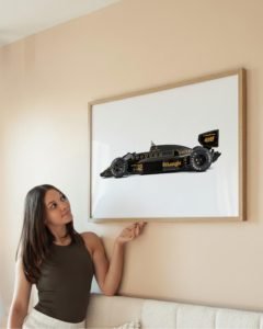 Ayrton Senna, Lotus 97T, 1985 Portuguese GP, Formula 1, F1 wall art, Senna poster, motorsport photography, vintage F1, Lotus F1, racing history