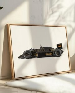 Ayrton Senna, Lotus 97T, 1985 Portuguese GP, Formula 1, F1 wall art, Senna poster, motorsport photography, vintage F1, Lotus F1, racing history