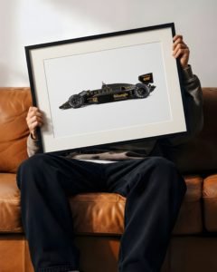 Ayrton Senna, Lotus 97T, 1985 Portuguese GP, Formula 1, F1 wall art, Senna poster, motorsport photography, vintage F1, Lotus F1, racing history
