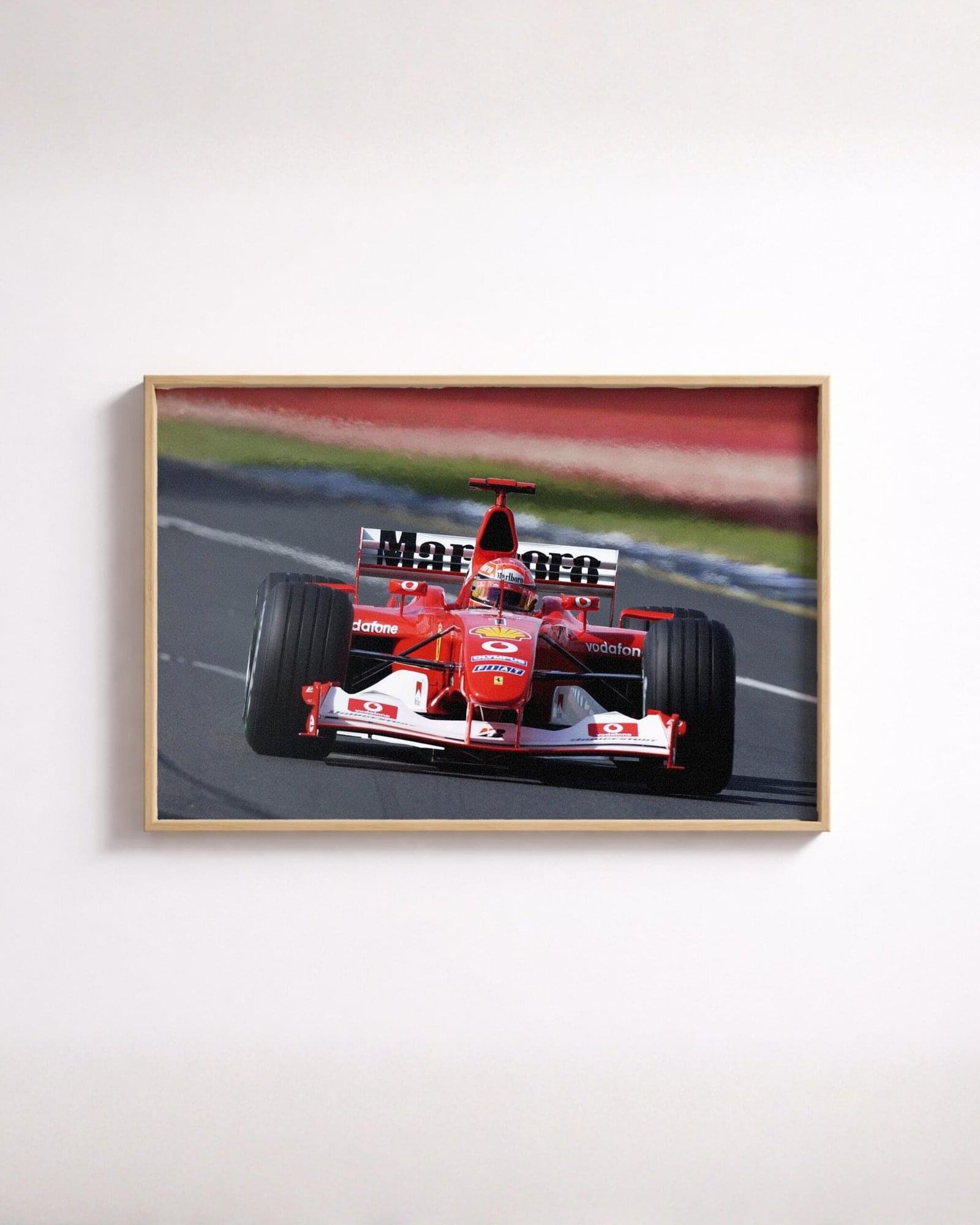 Michael Schumacher wall art, F1 racing print, Formula 1 collector art, Motorsport wall decor, Legendary F1 portrait